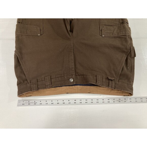 Duluth Trading Co Fire Hose Pants Men’s 42x28 Brown Cargo Relaxed Workwear - Picture 10 of 13